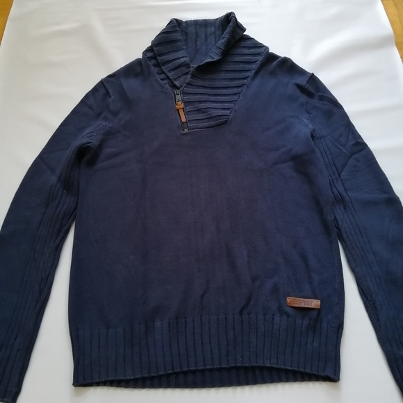 Esprit Navy Sweater Medium - Picture 3 of 11